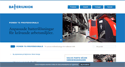 Desktop Screenshot of batteriunion.se